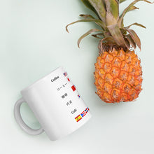 Coffee Mug with Flags of different Countries.