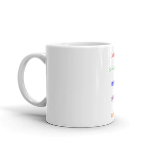 Coffee (English, Japanese, Chinese, Korean, Spanish) in different colors